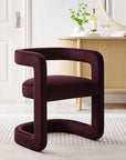 Winslow Performance Velvet Barrel Accent Chair