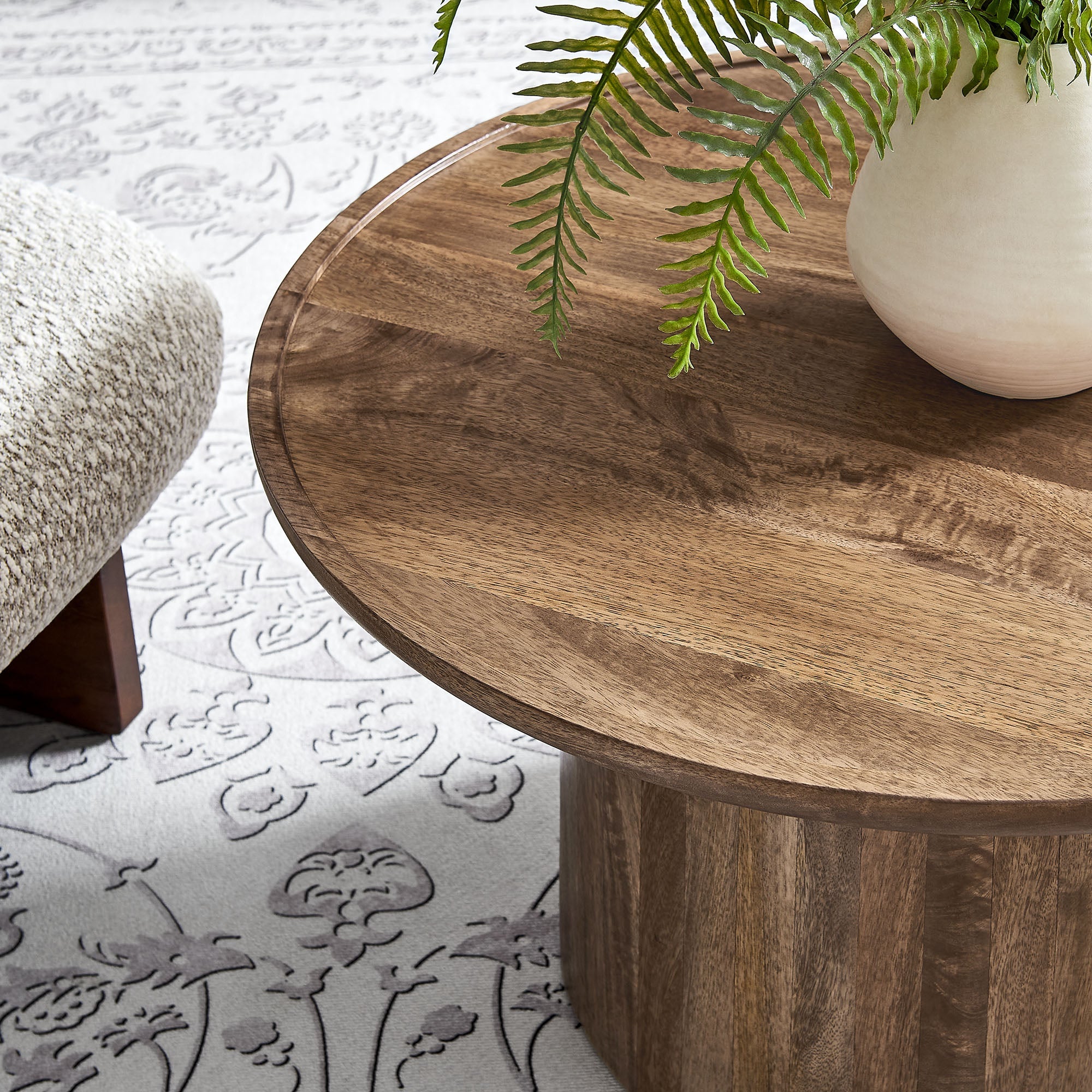 Holloway 30&quot; Round Wood Coffee Table