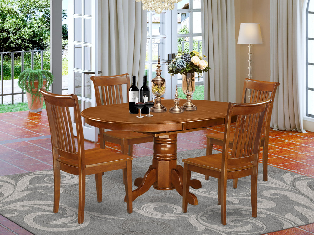 https://www.walmart.com/ip/East-West-Furniture-Avon-5-piece-Wood-Table-and-Dining-Chairs-in-Saddle-Brown/460857123