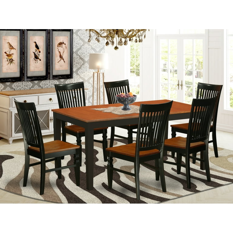 https://www.walmart.com/ip/East-West-Furniture-Nicoli-7-piece-Table-and-Kitchen-Chair-Set-in-Black-Cherry/692175230