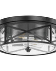 2-Light Metal Frame Ceiling Light
