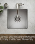 15" Undermount Bar Sink