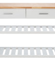 Kiko 2 Drawer 2 Shelf Kitchen Cart- KCH8704A