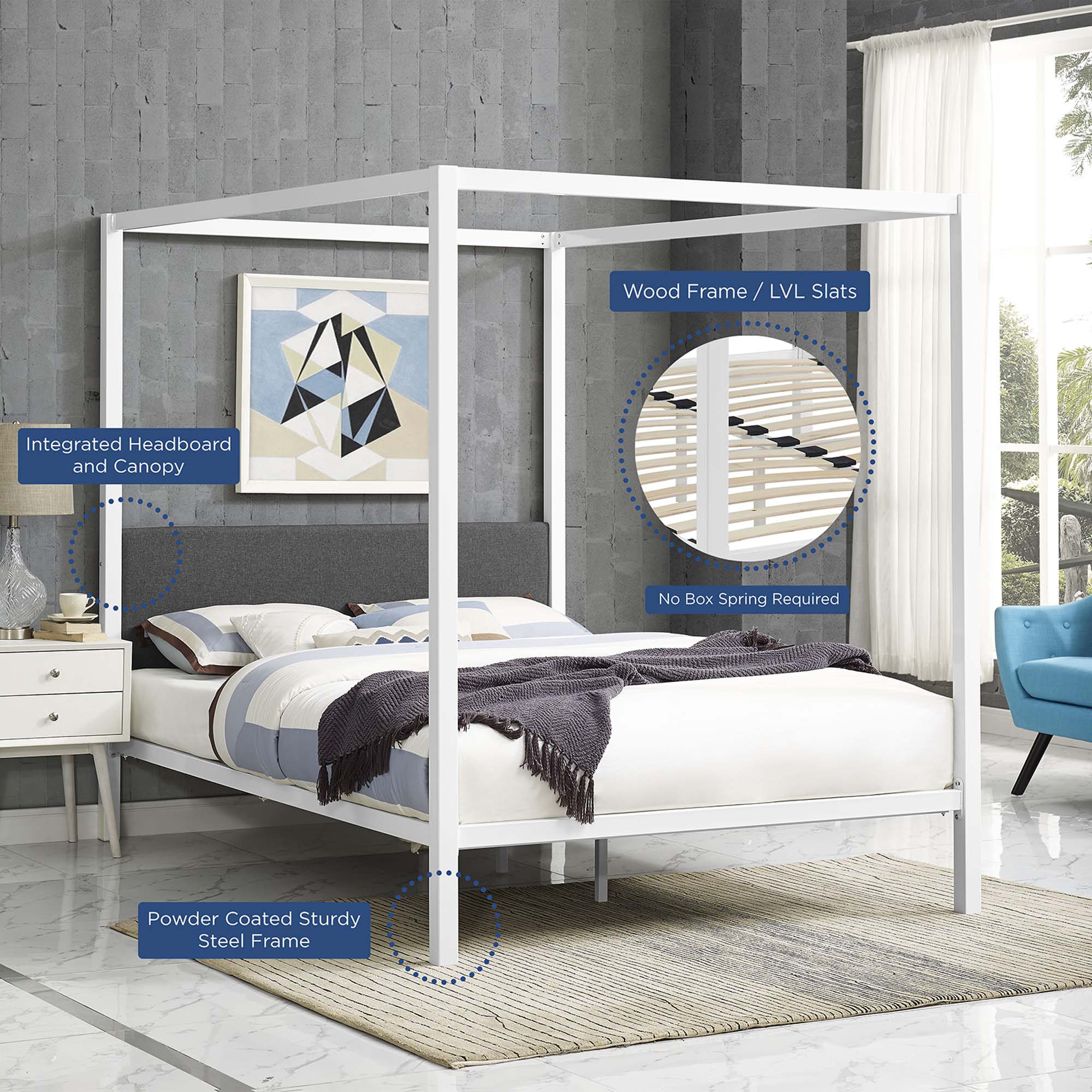 Raina Canopy Bed Frame