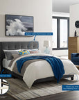 Amira Performance Velvet Bed