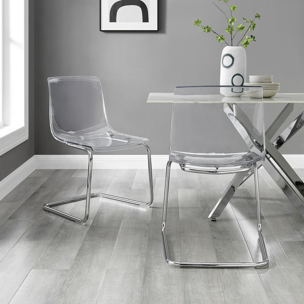 Clear Dining Chair 2 Pack