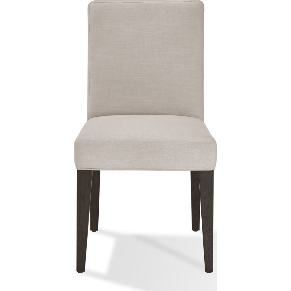 Modesto Upholstered Side Chair in Abalone Linen and French Roast