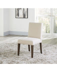 Modesto Upholstered Side Chair in Abalone Linen and French Roast