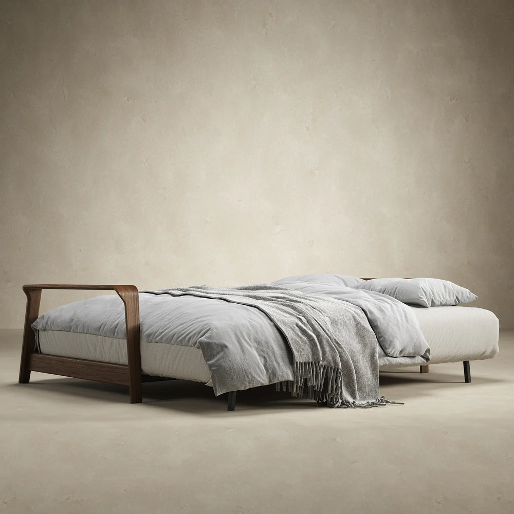 Movie Night Sofa Bed - Wood Arms (Queen)