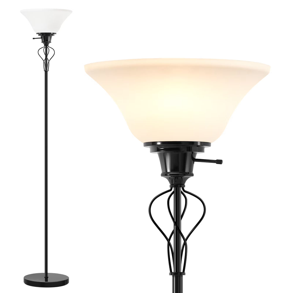 70in Black Floor Lamp