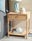 Roya 1 Drawer 1 Shelf Nightstand- NST4005A