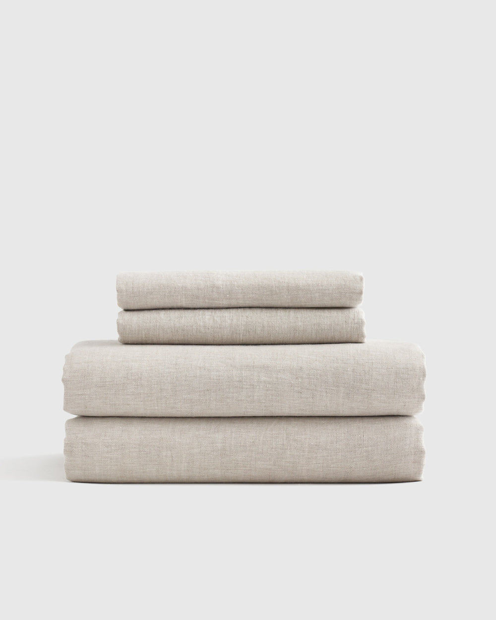 European Linen Sheet Set with Flat Sheet