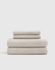 European Linen Sheet Set with Flat Sheet