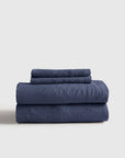 European Linen Sheet Set with Flat Sheet