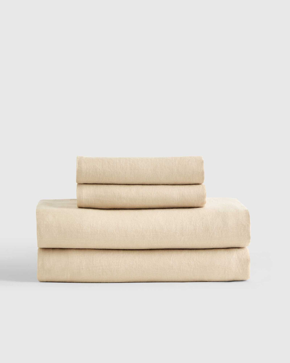 European Linen Sheet Set with Flat Sheet