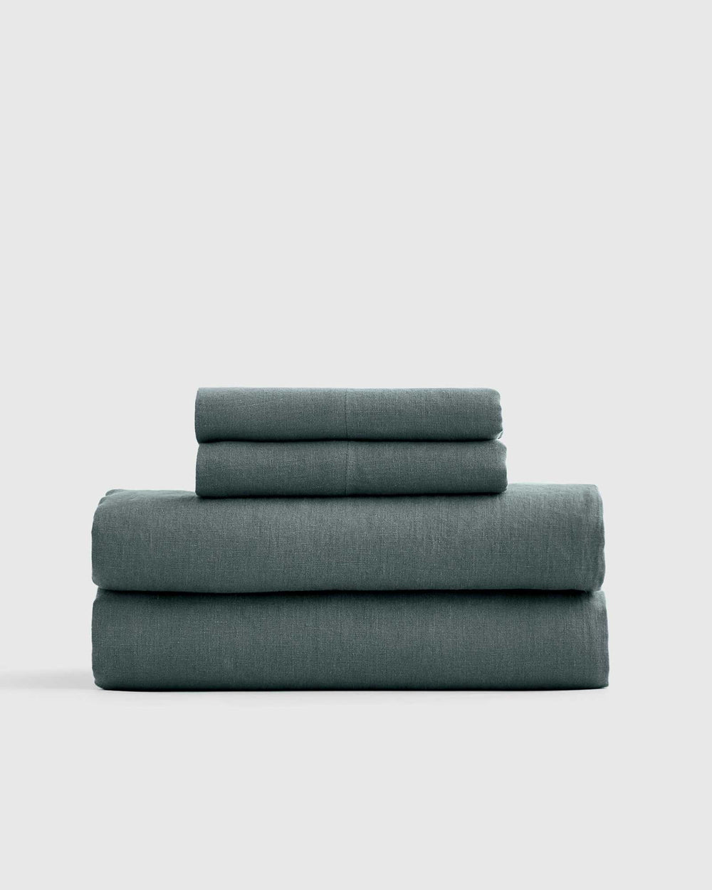 European Linen Sheet Set with Flat Sheet