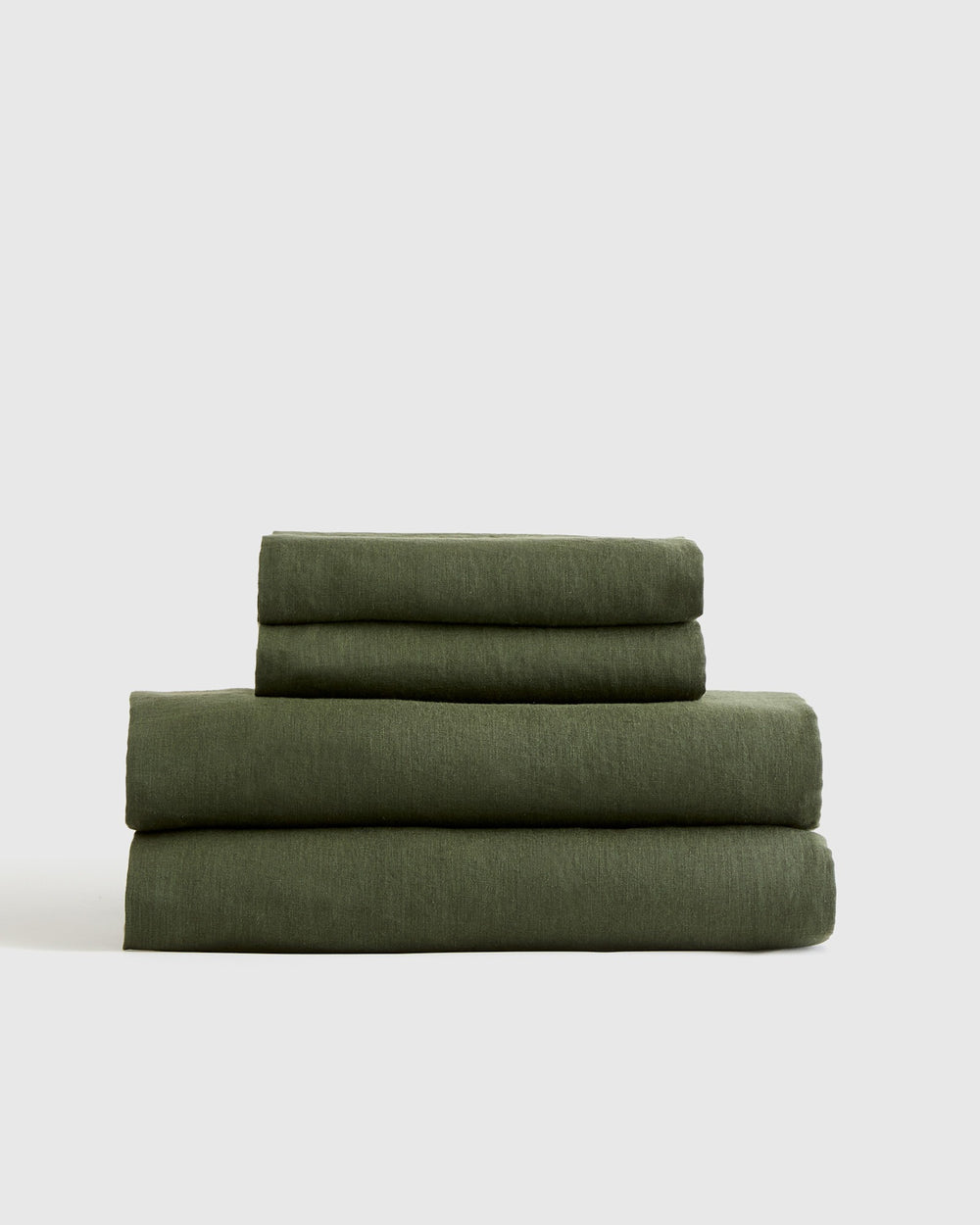 European Linen Sheet Set with Flat Sheet
