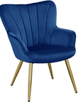 Renwick Blue Velvet Accent Chair