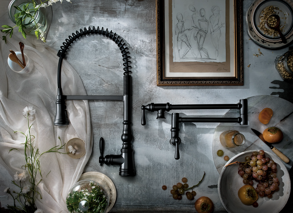 Weymouth One-Handle Pre-Rinse Spring Pulldown Kitchen Faucet