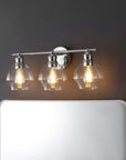 Safavieh Mylsa 3 Light Wall Sconce - Chrome / Clear