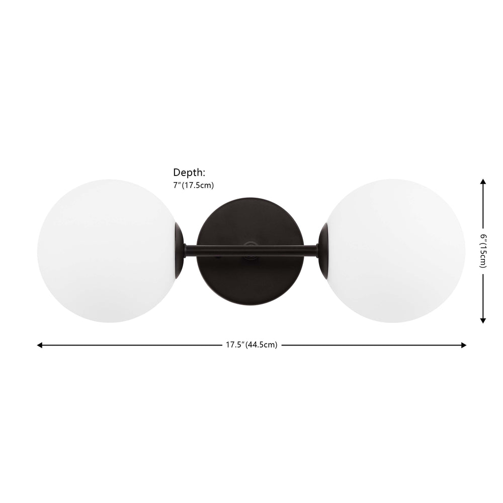 Safavieh Hymn 2 Light Wall Sconce - Black