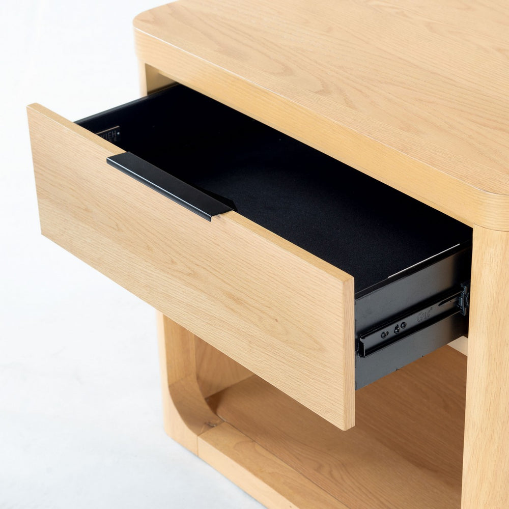 Raylie 1 Drawer Wood Nightstand