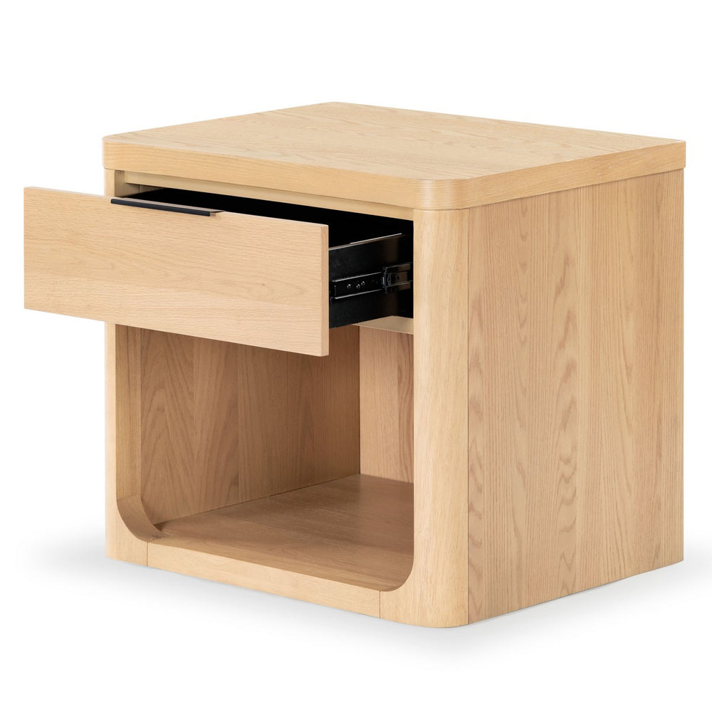 Raylie 1 Drawer Wood Nightstand