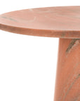 Valentia Tall Round Marble Accent Table