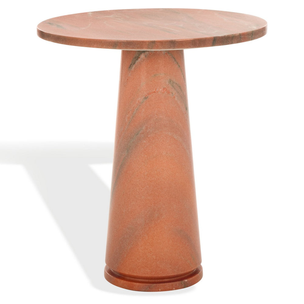 Valentia Tall Round Marble Accent Table