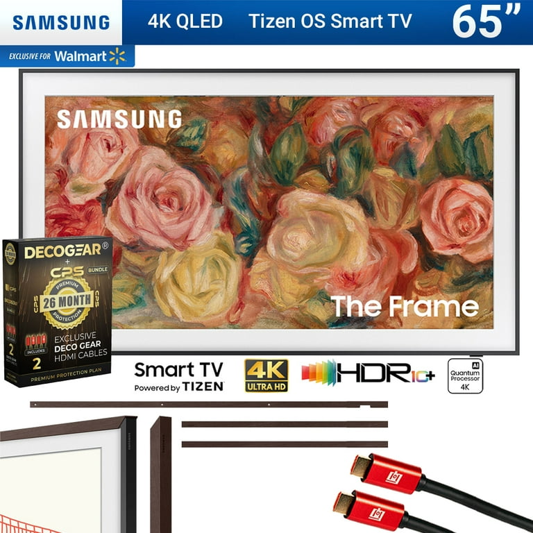 https://www.walmart.com/ip/Samsung-QN65LS03DA-65-inch-The-Frame-QLED-4K-Smart-TV-2024-Model-Bundle-with-65-The-Frame-Customizable-Bezel-Modern-Brown/5590108179