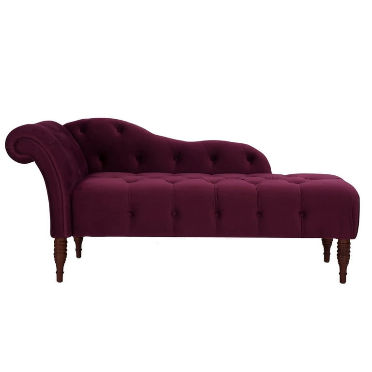 https://www.walmart.com/ip/Samuel-Tufted-Roll-Arm-Chaise-Lounge-Burgundy/50083089