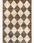 Vanni Checkered Fringed Rug