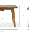 Seb Extendable Dining Table, 59"-78.7"
