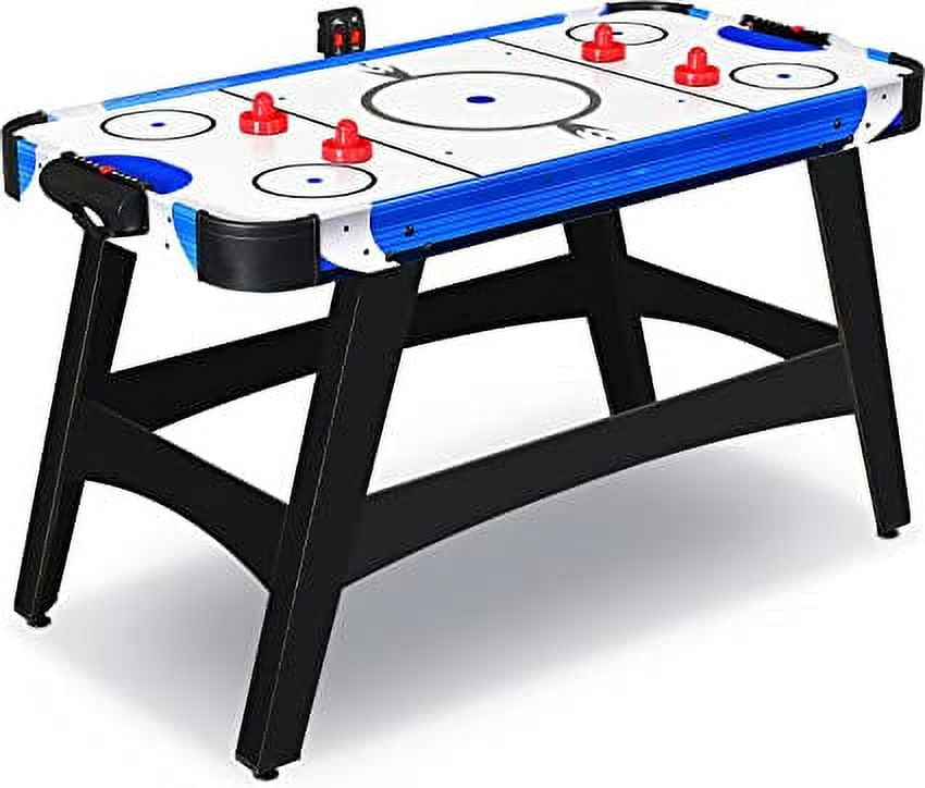 SereneLife 4.5 ft Powered Air Hockey Table with LED Scoreboard