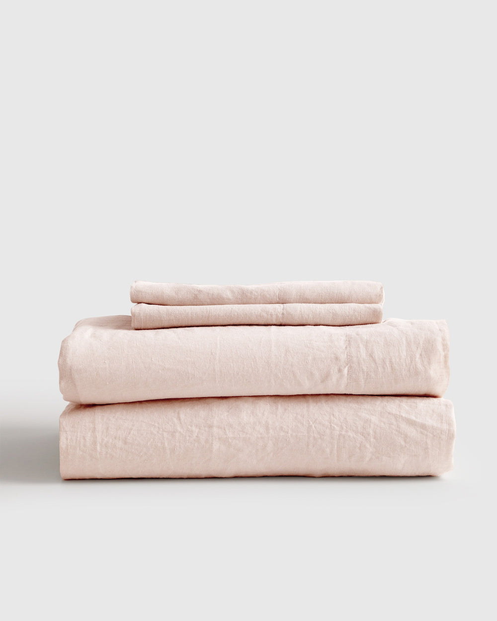 European Linen Sheet Set with Flat Sheet