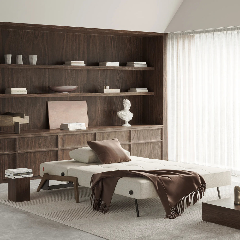 Stretch Sofa Bed - Wood Legs (Double/Queen)