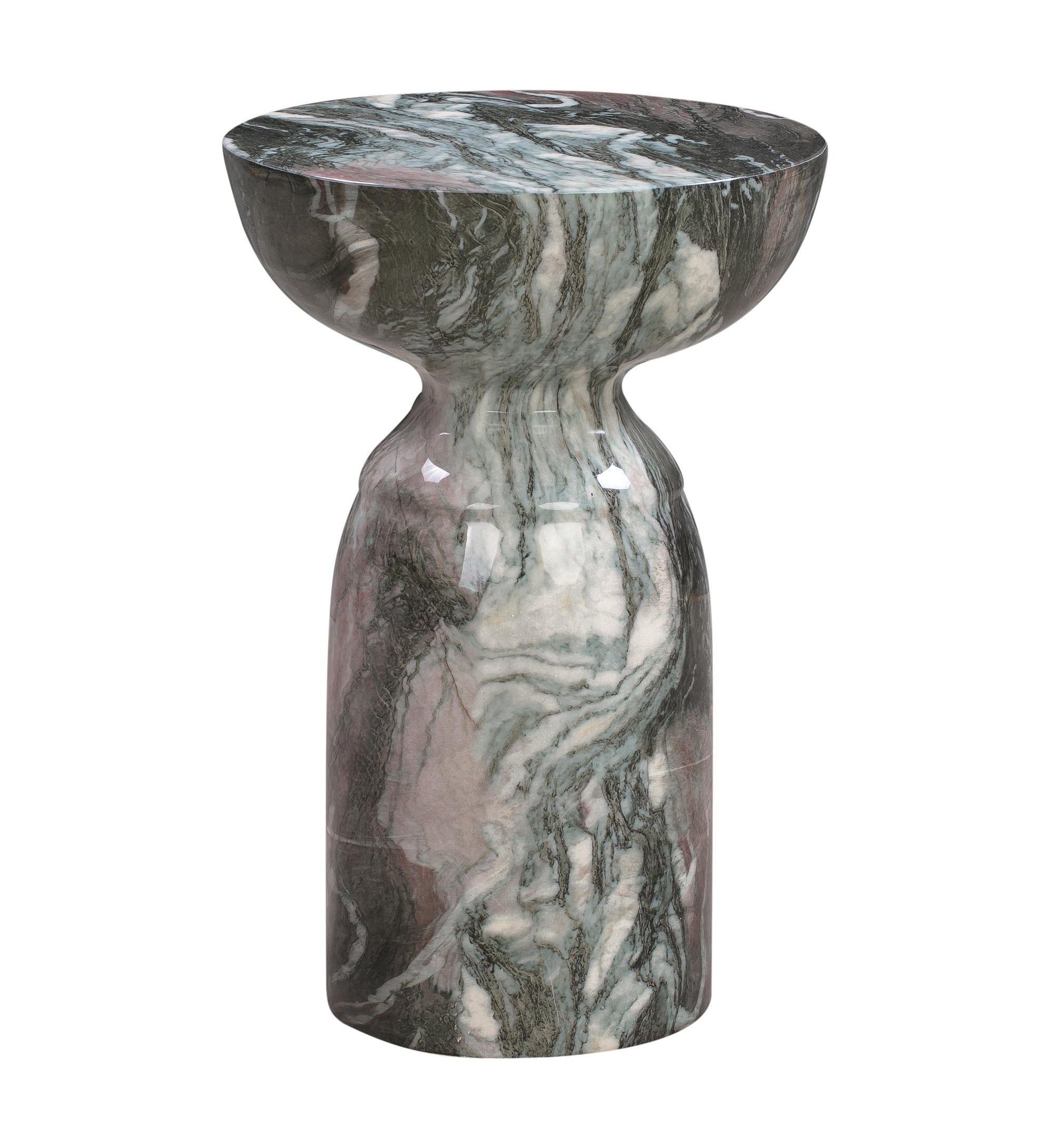 Rue Marble Indoor / Outdoor Round Side Table