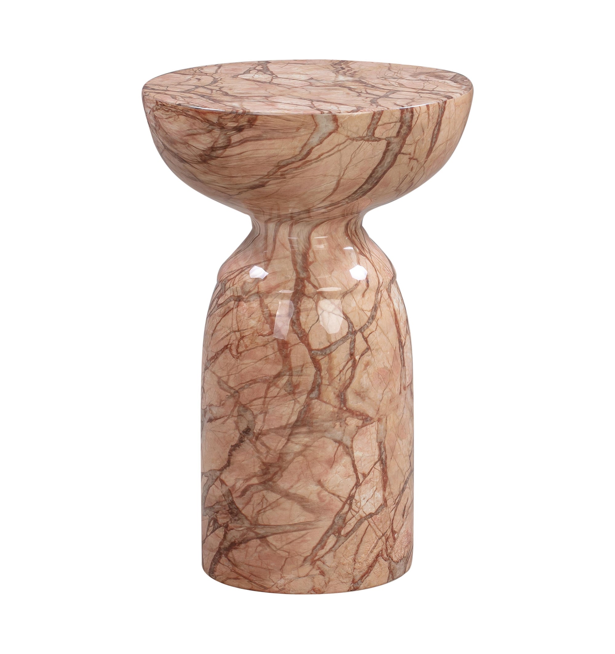Rue Marble Indoor / Outdoor Round Side Table