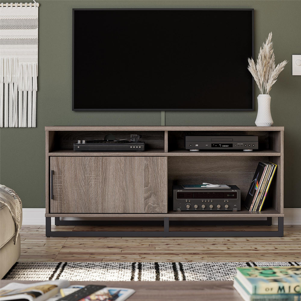 Ameriwood Home TV Stand For Tvs Up To 54&quot;, Distressed Gray Oak