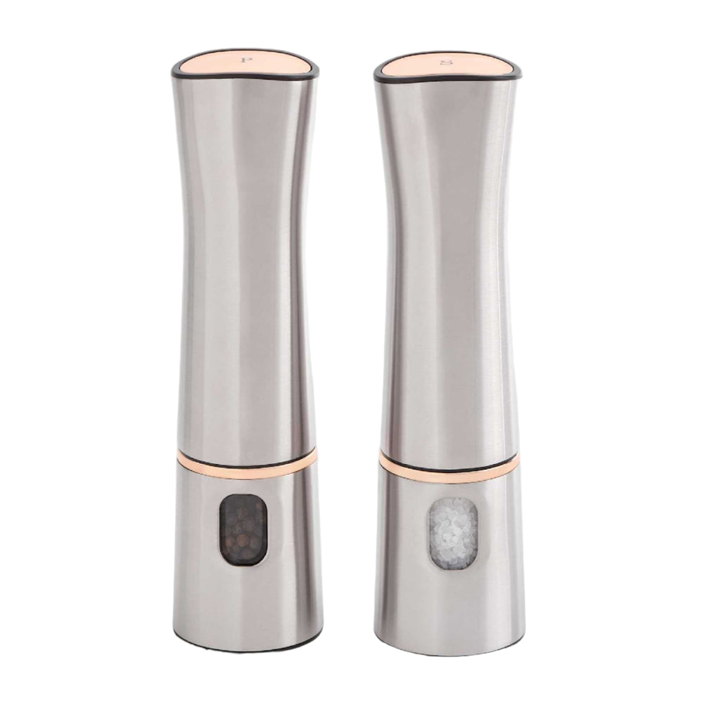 Stainless Steel Electric Salt &amp; Pepper Mill Set