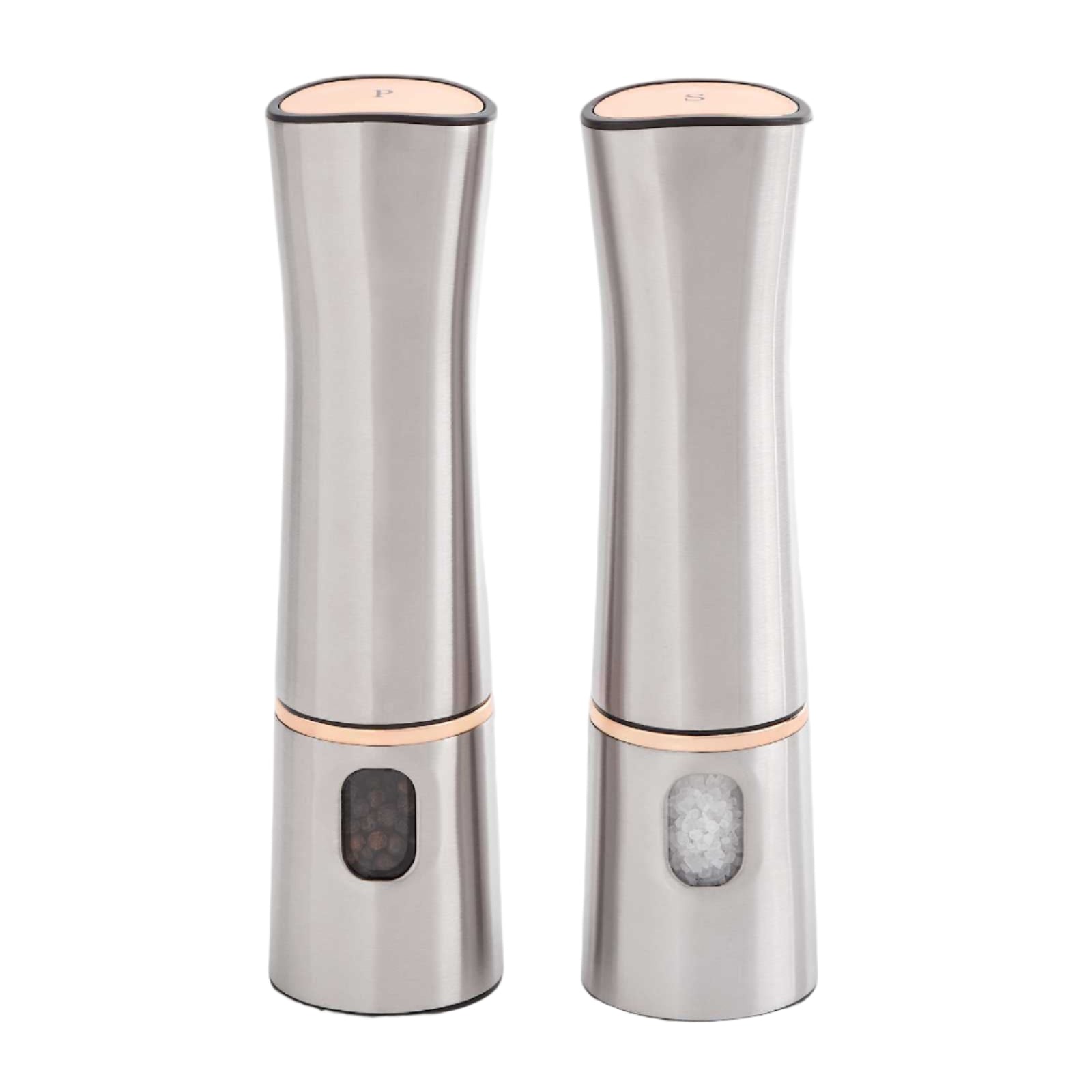Stainless Steel Electric Salt & Pepper Mill Set