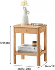 Solid Wood Rustic Side Table