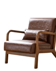 Mid Century Solid Wood Frame Accent Chair