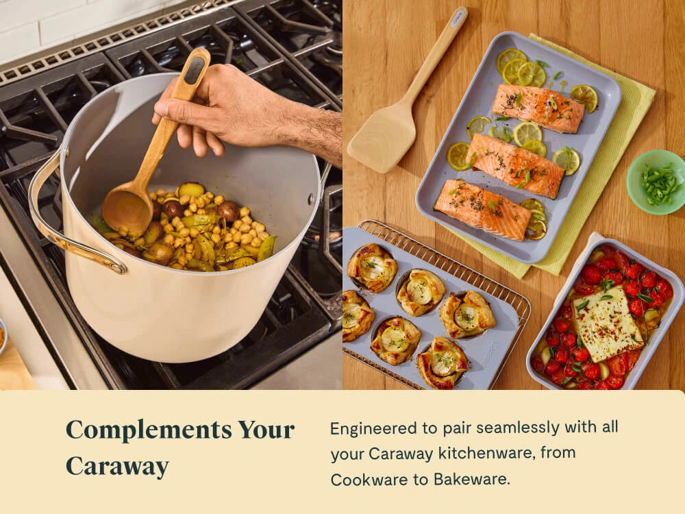 Utensil Set | 5-Piece Wooden Cooking Utensils | Caraway