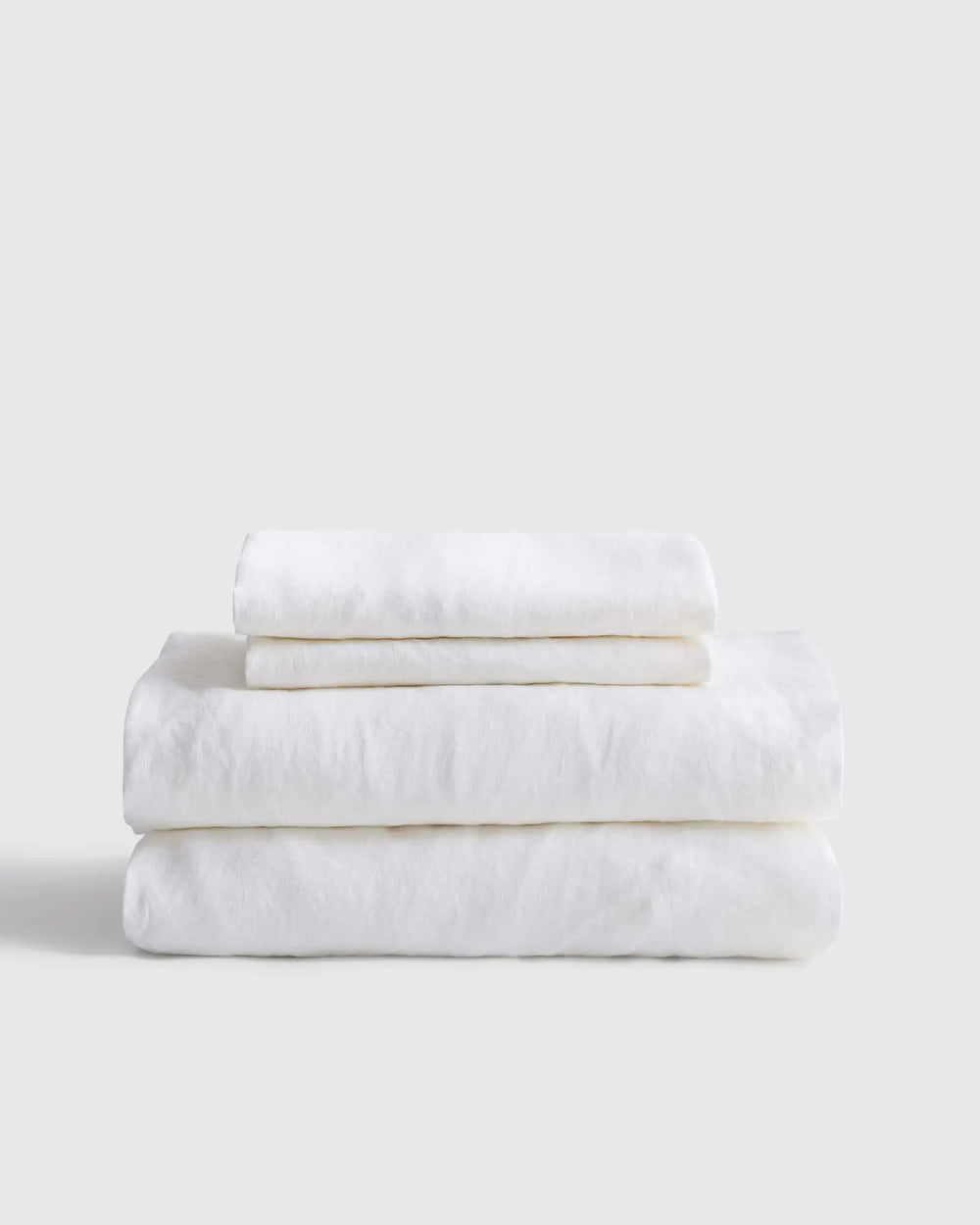 European Linen Sheet Set with Flat Sheet