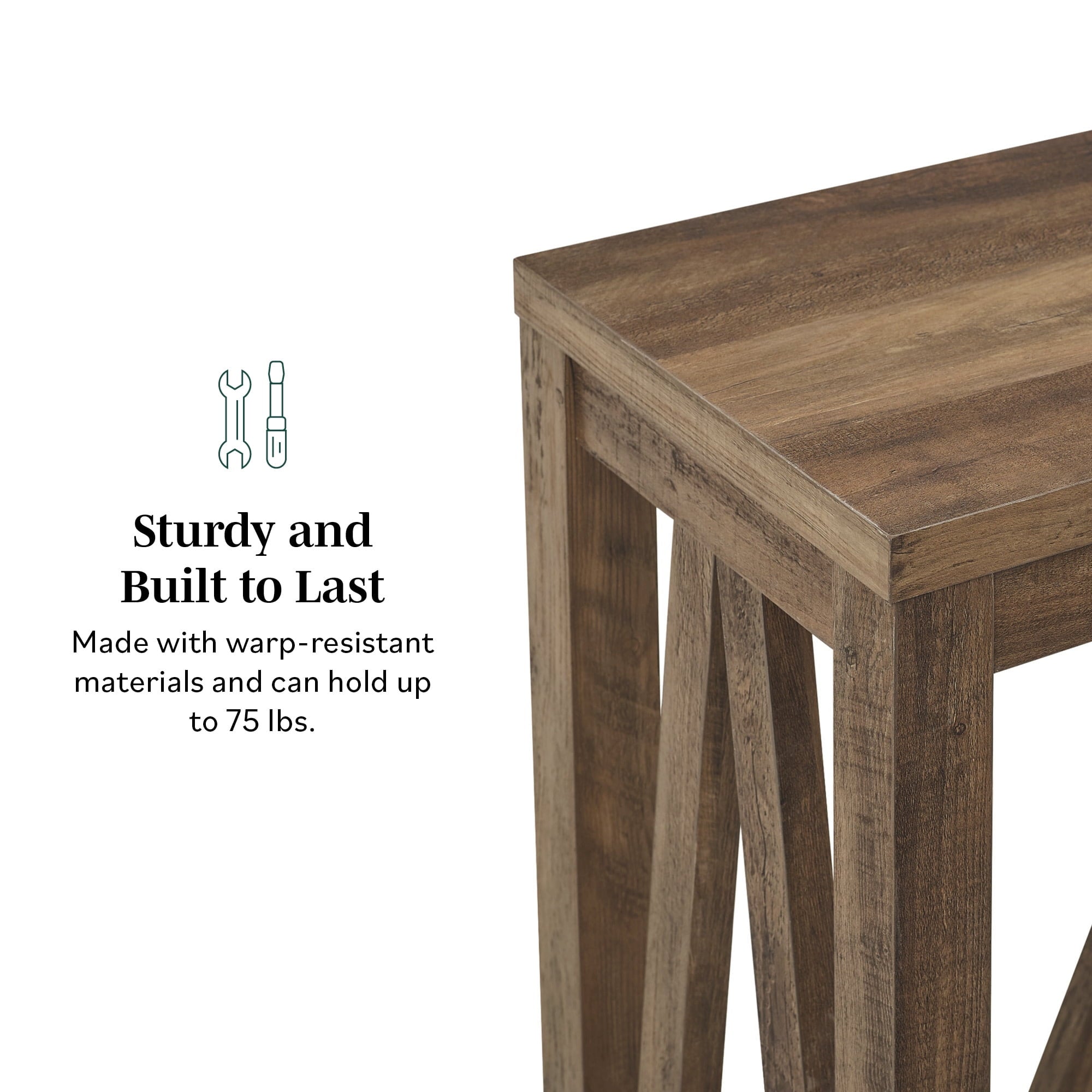 A - Frame Faux Marble Console Table - From Where - 