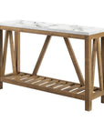 A - Frame Faux Marble Console Table - From Where - 