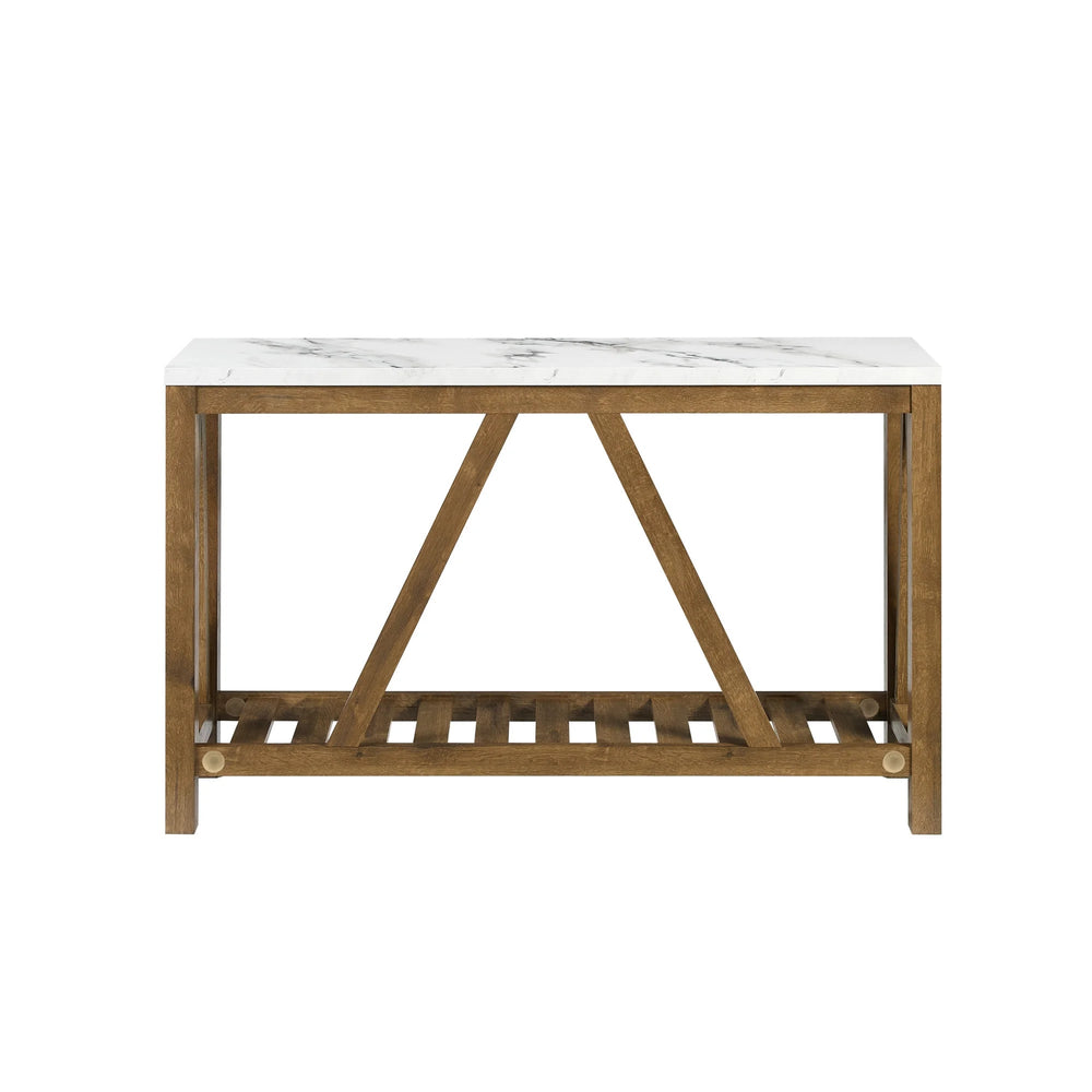 A - Frame Faux Marble Console Table - From Where -
