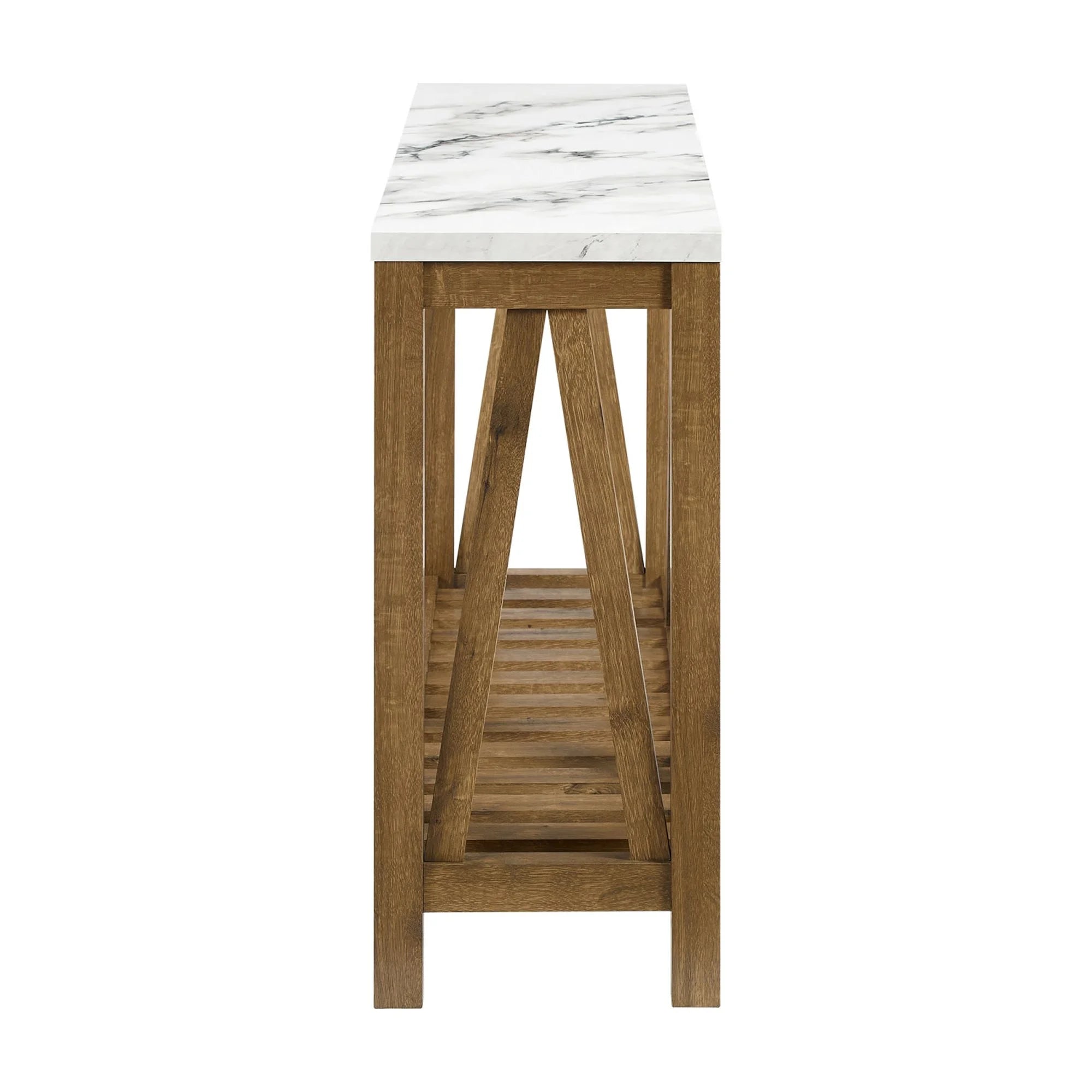 A - Frame Faux Marble Console Table - From Where - 