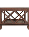 Wood Coffee Table with Storage Shelf